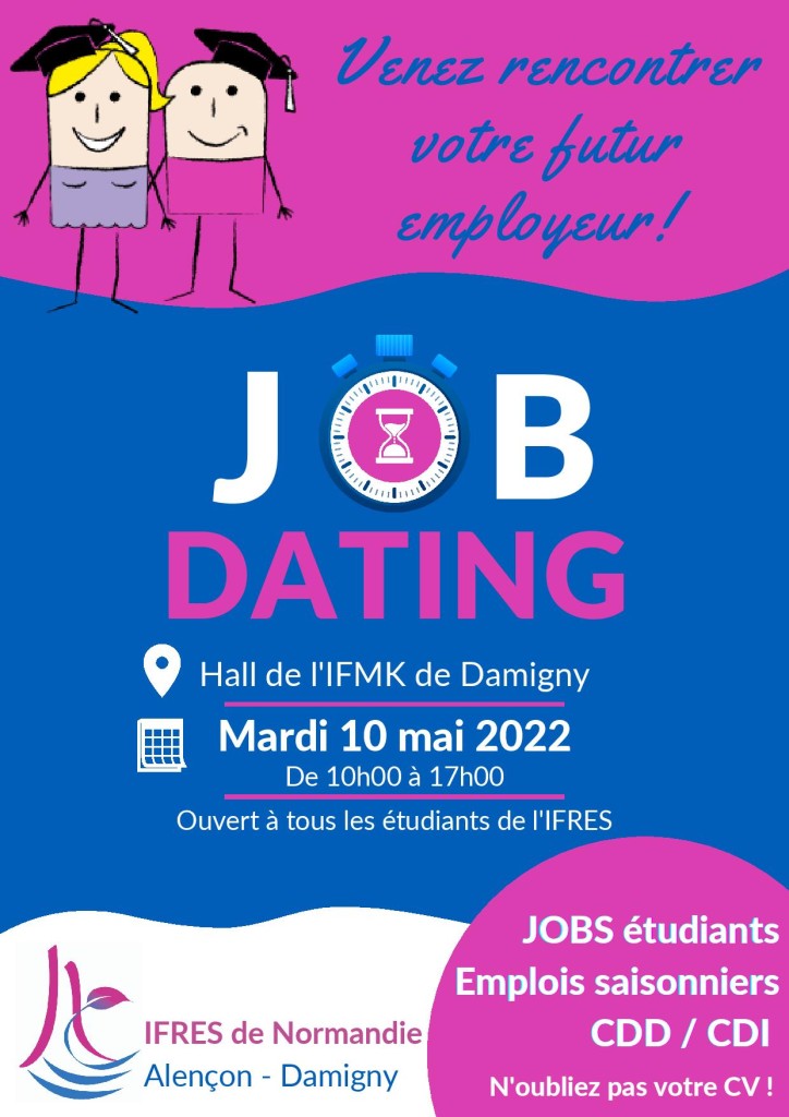 [RECRUTEMENT] Le CMPR « La Clairière » à la rencontre des étudiants de l’IFRES Alençon lors du prochain job dating organisé le 10 mai 2022